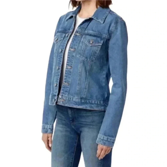 Hudson Classic Fitted Trucker Denim Jacket Size S/M - Picture 3 of 11